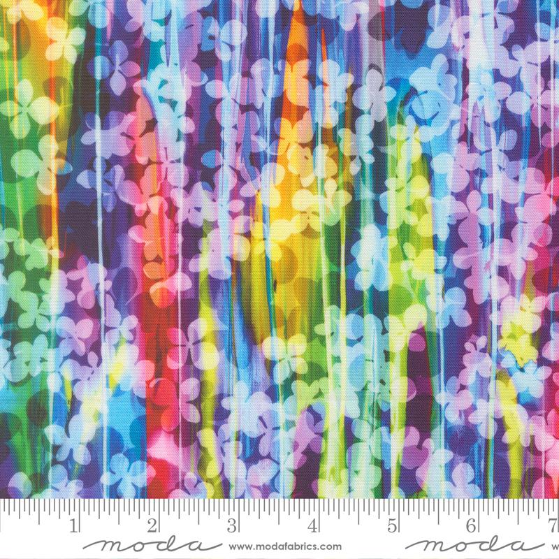 Gradients Gallery 33882 11 Veils Of Color Florals Rainbow Moda Half Yard