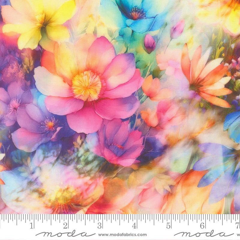 Gradients Gallery 33892 11 Luminescent Garden Rainbow Moda Half Yard