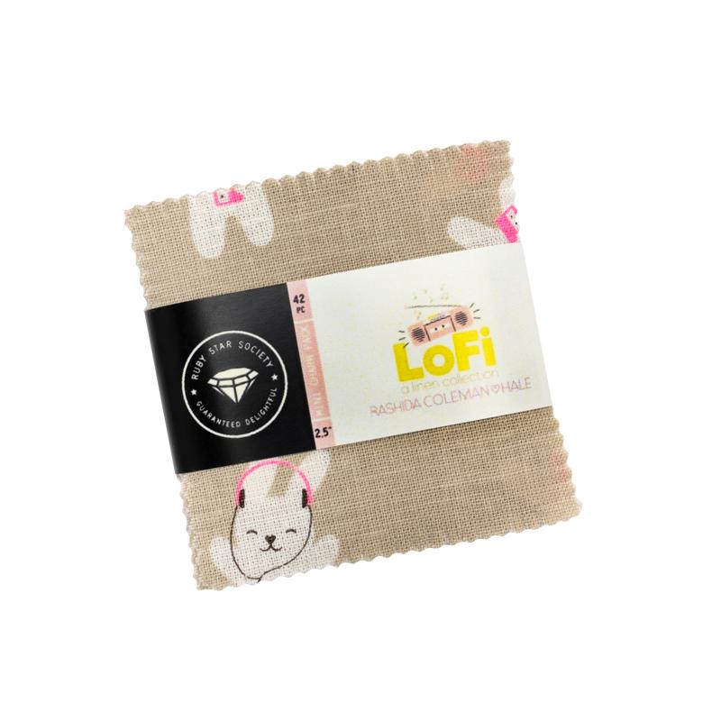 Lofi Linens 2.5" Mini Charm Rashida Coleman Hale RS1129MC Ruby Star