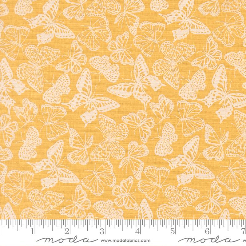 My Secret Garden 20984 32 Flitter Flutter Sunflower Moda Half Yard