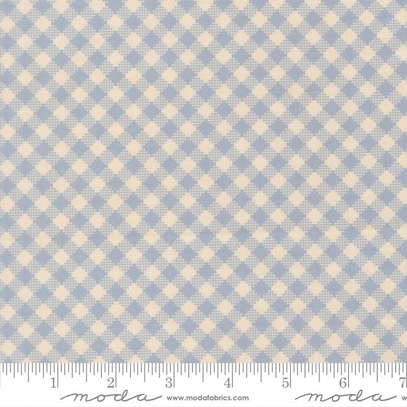 My Secret Garden Gingham 20987 35 Sky Moda Half Yard