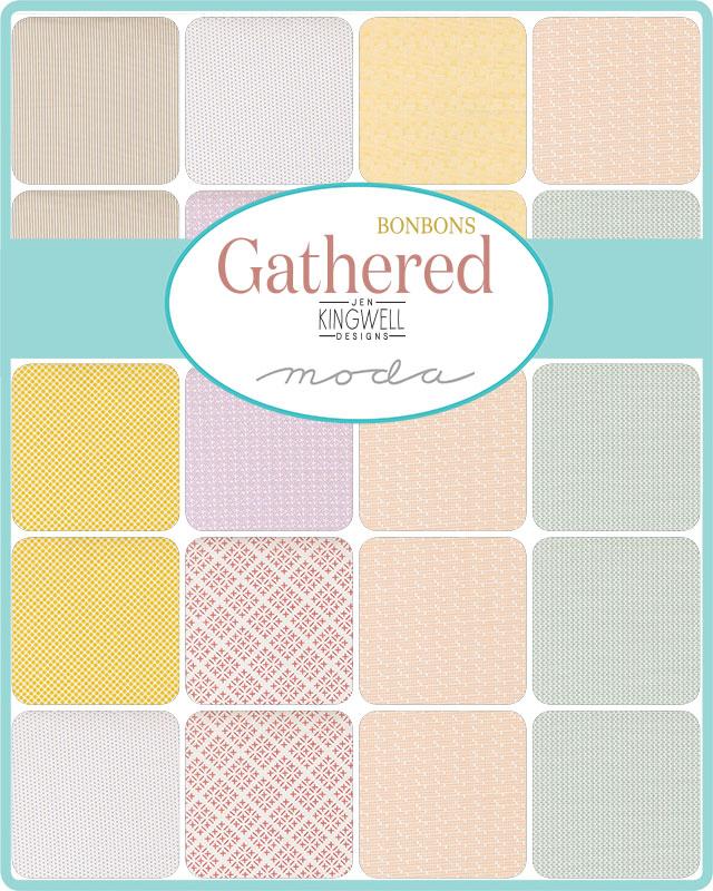 Gathered Bonbons 2.5" Mini Charm 18298MC Moda