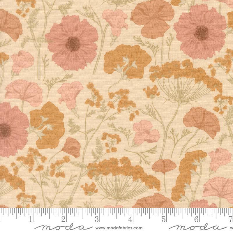 Petalush 26161 12 Pressed Flower Ballerina Moda Half Yard
