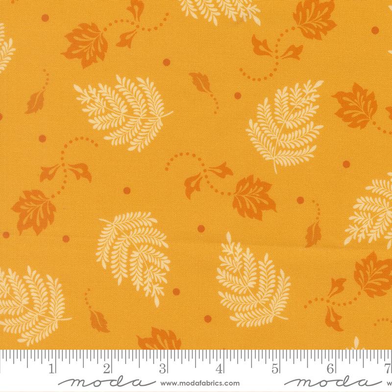 Sitara Paisley Leaf Blenders Dijon Crystal Manning MODA 11986 19 HALF YARD