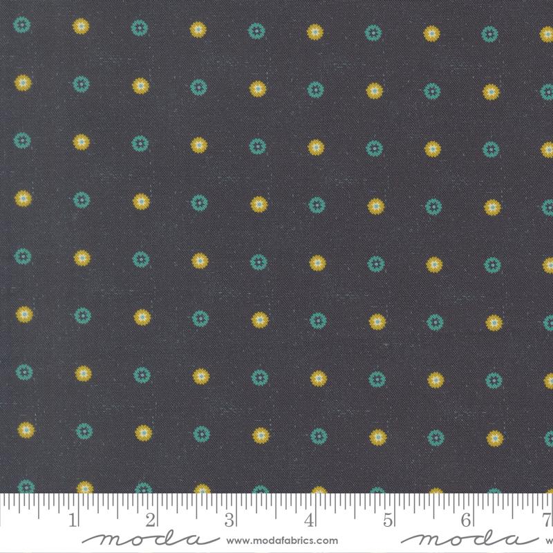 Sitara Floret Dots Midnight Crystal Manning MODA 11987 12 HALF YARD