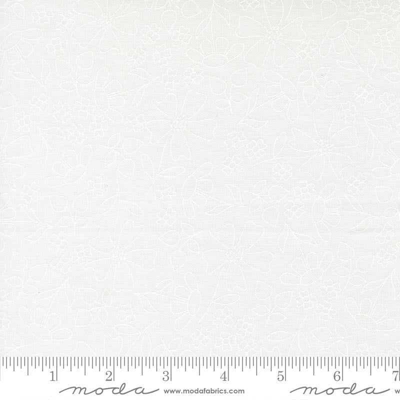 Joysome Sunshine Sketch Cloud White 29253 11 Corey Yoder Moda Half Yard