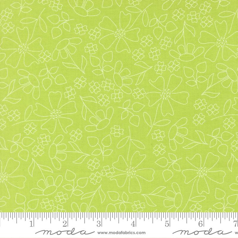 Joysome Sunshine Sketch Grass 29253 18 Corey Yoder Moda Half Yard