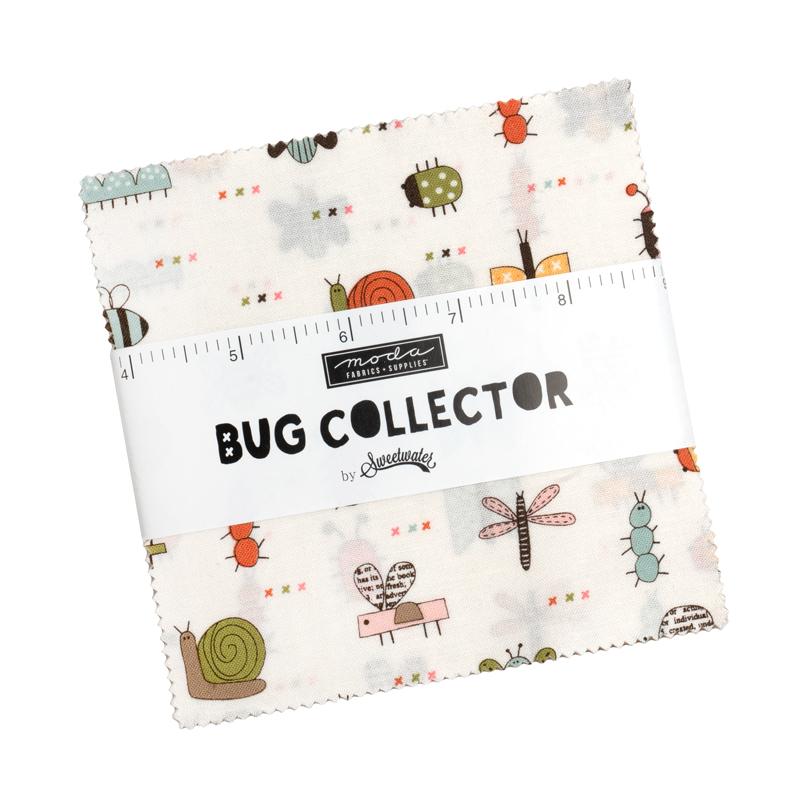 Bug Collector Charm Pack 5" x 5" Sweetwater MODA 55730PP 42 Asst Pieces
