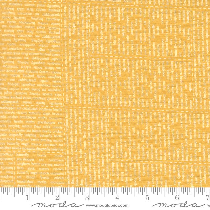 Bug Collector In The News Sunshine 55730 25 Sweetwater Moda Half Yard