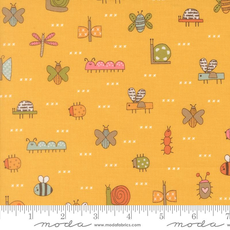 Bug Collector The Bugs Novelty Sunshine Sweetwater MODA 55731 15 HALF YARD