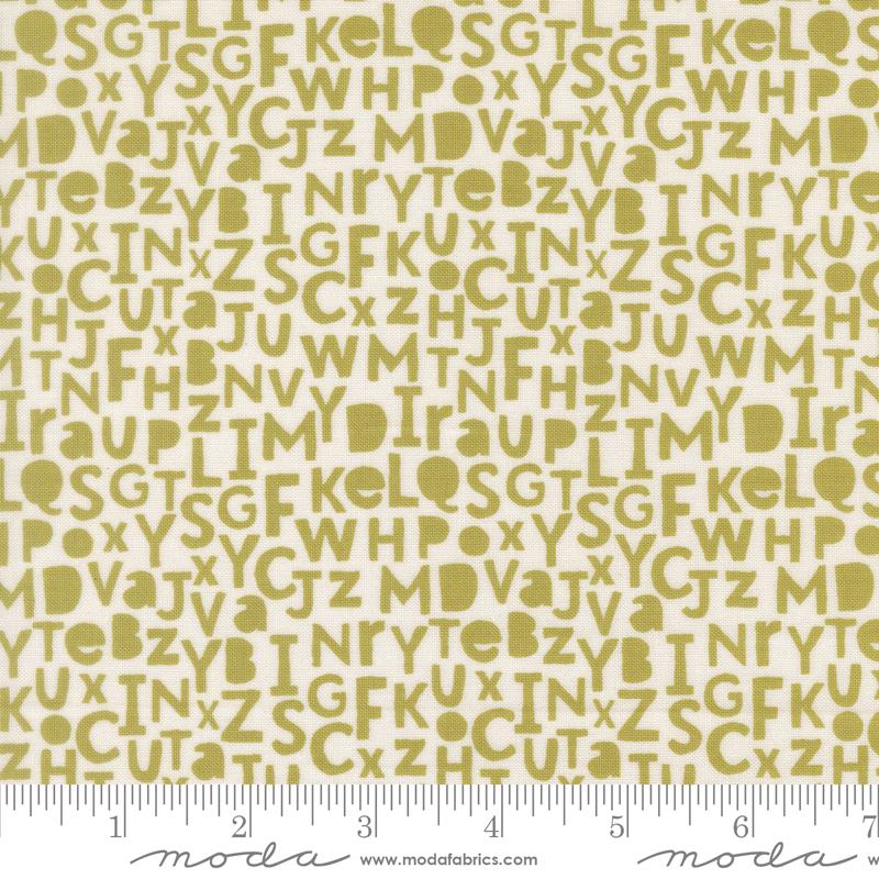 Bug Collector Alphabet Leaf 55732 27 Sweetwater Moda Half Yard