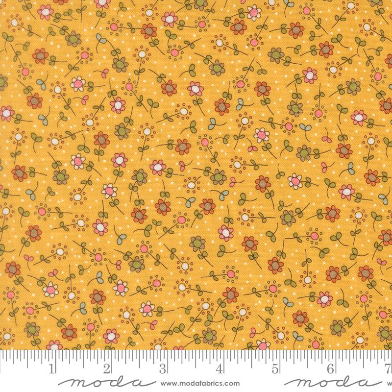 Bug Collector Meadow Small Floral Sunshine Sweetwater MODA 55733 15 HALF YARD