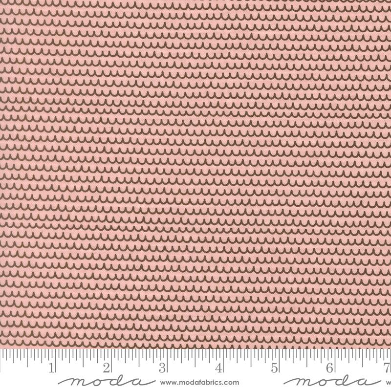 Bug Collector Squiggles Stripes Blush 55735 24 Sweetwater Moda Half Yard