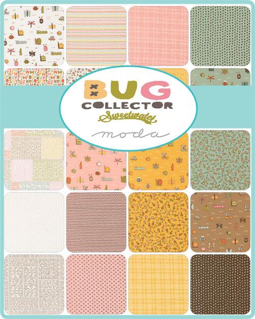 Bug Collector Love Bug Cloud White 55734 21 Sweetwater Moda Half Yard