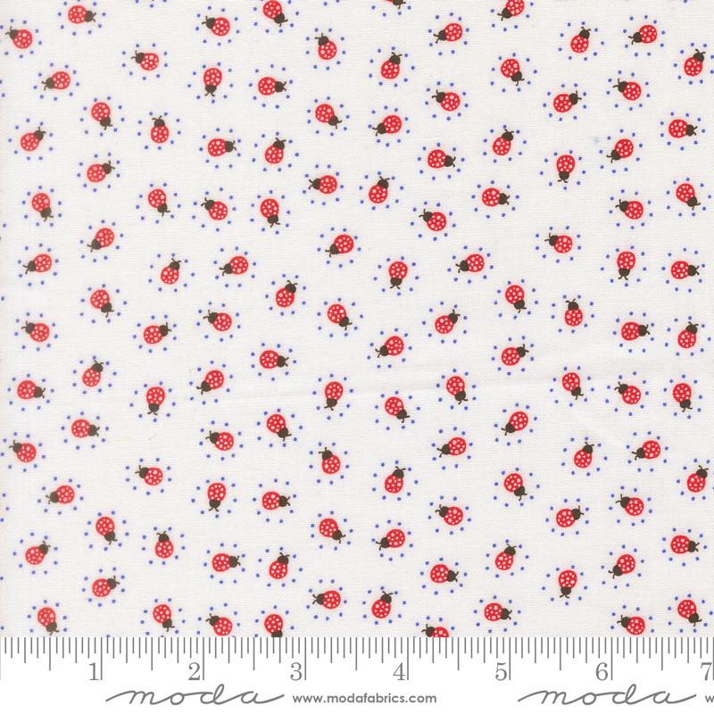 On The Porch Cloud Little Friends Novelty Ladybug 22514 11 Me and My Sister Designs Moda Half Yard