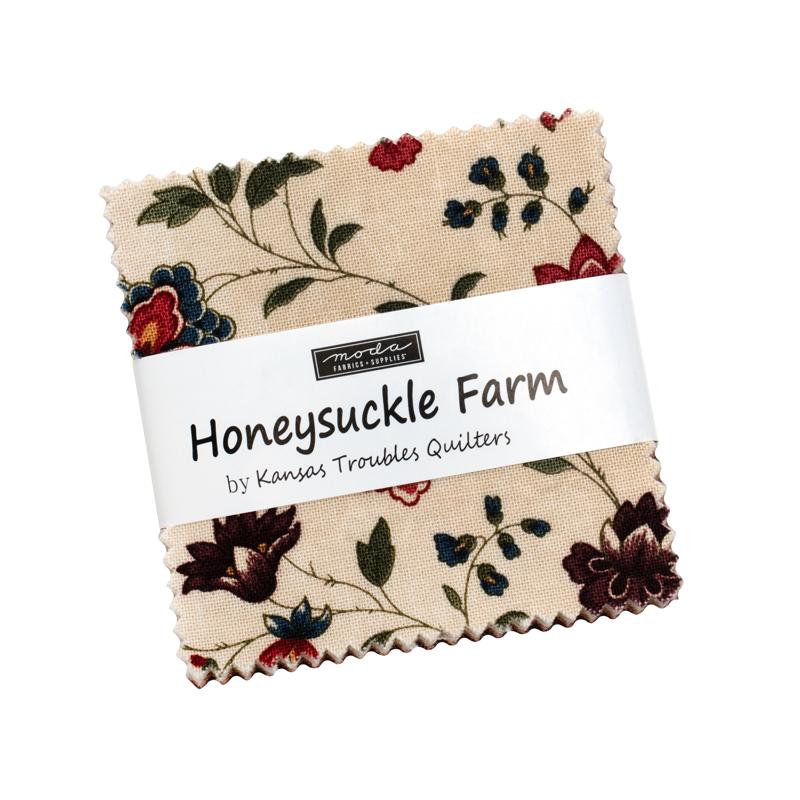 Honeysuckle Farm Mini Charm 2.5x2.5 Deb Strain MODA 9850MC 42 Asst Pieces