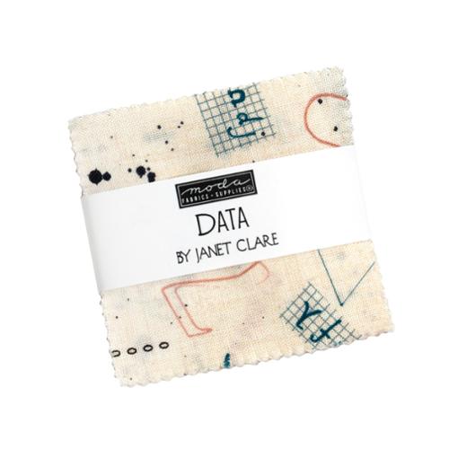Data 2.5" Mini Charm Janet Clare 24670MC Moda Precuts