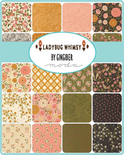 Ladybug Whimsy 29 Fat Quarter Bundle AB 48440AB Gingiber Moda
