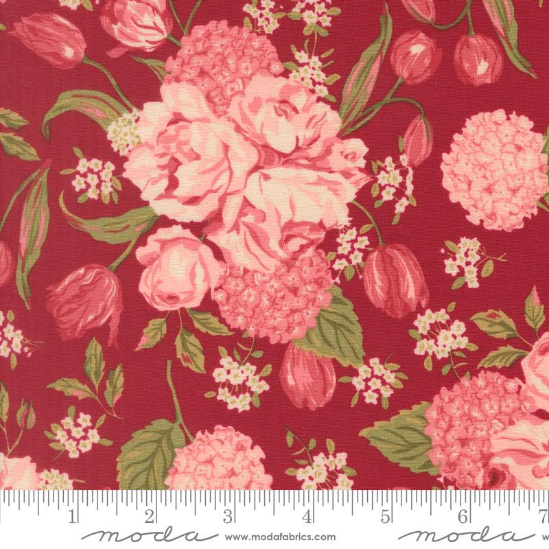 Je Taime Scarlet 20990 18 Love Garden Moda Half Yard
