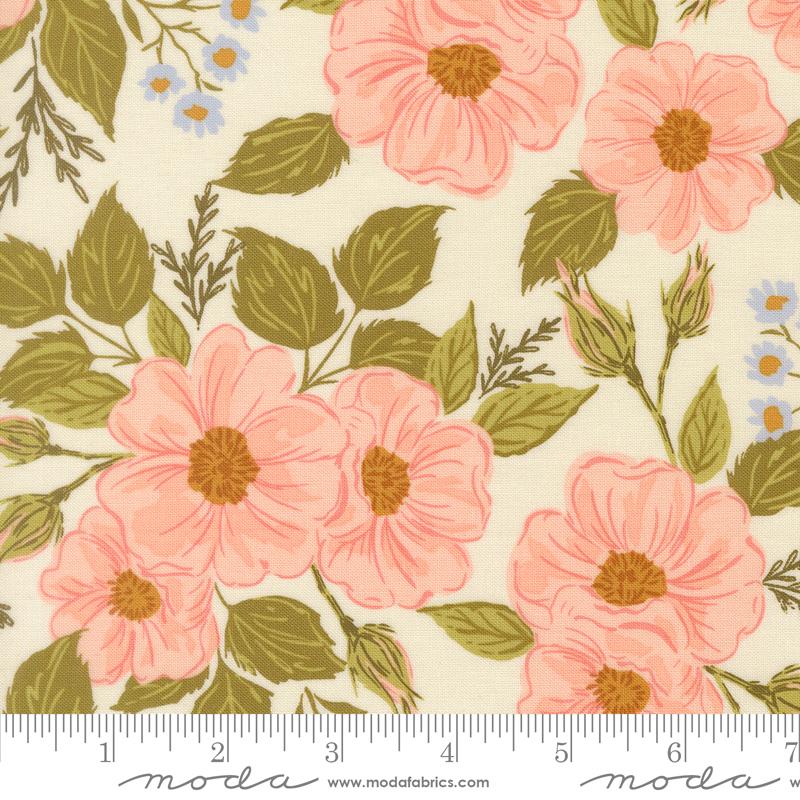 Wildbriar Garden Song Florals Blush Sweetfire Road MODA 43220 23 HALF YARD