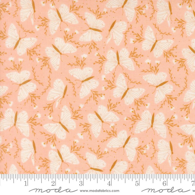 Wildbriar Flutter Vine Butterflies Blush Sweetfire Road MODA 43221 13 HALF YARD