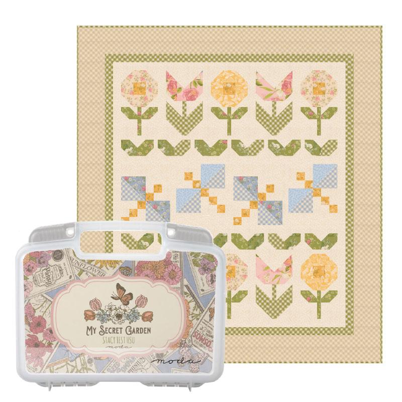 My Secret Garden Collectors Bin Quilt Kit MBIN20980 Stacy Iest Hsu Moda