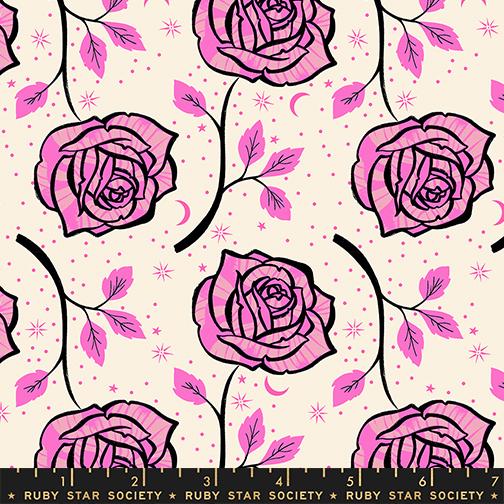 Ink Shop RS2139 12 Rose Florals Tattoo Lipstick Moda Half Yard