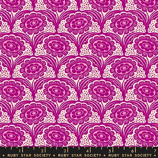 Ink Shop RS2140 12 Scallop Flower Retro Cheshire Moda Half Yard