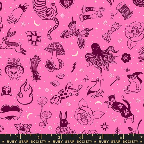 Ink Shop RS2145 12 Tattoo Flash Lipstick Moda Half Yard