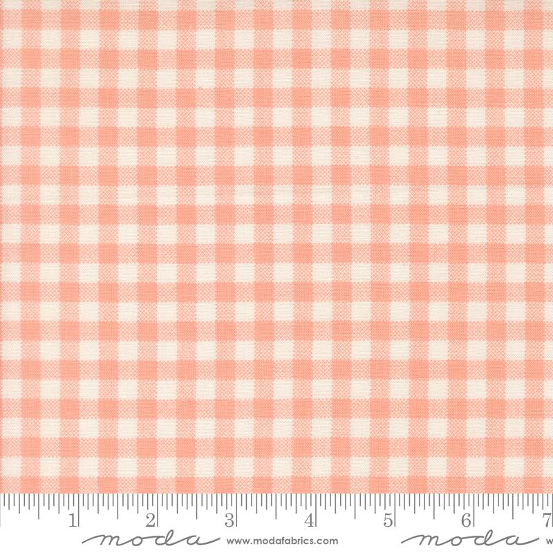 Handmade Sweetness 31797 17 Peach Checks and Plaids Moda Half Yard