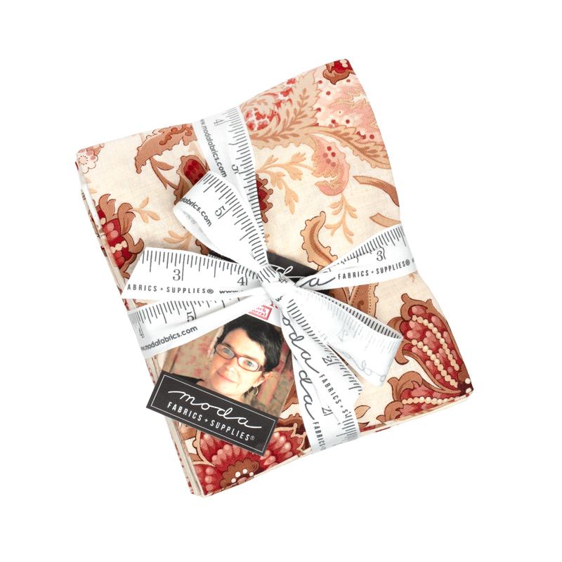 Le Jardin Rouge Fat Quarter 18" x 21" French General MODA 36150AB  40 Asst Pieces