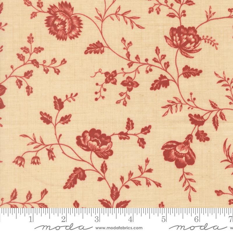 Le Jardin Rouge Pearl 36155 15 MODA Half Yard