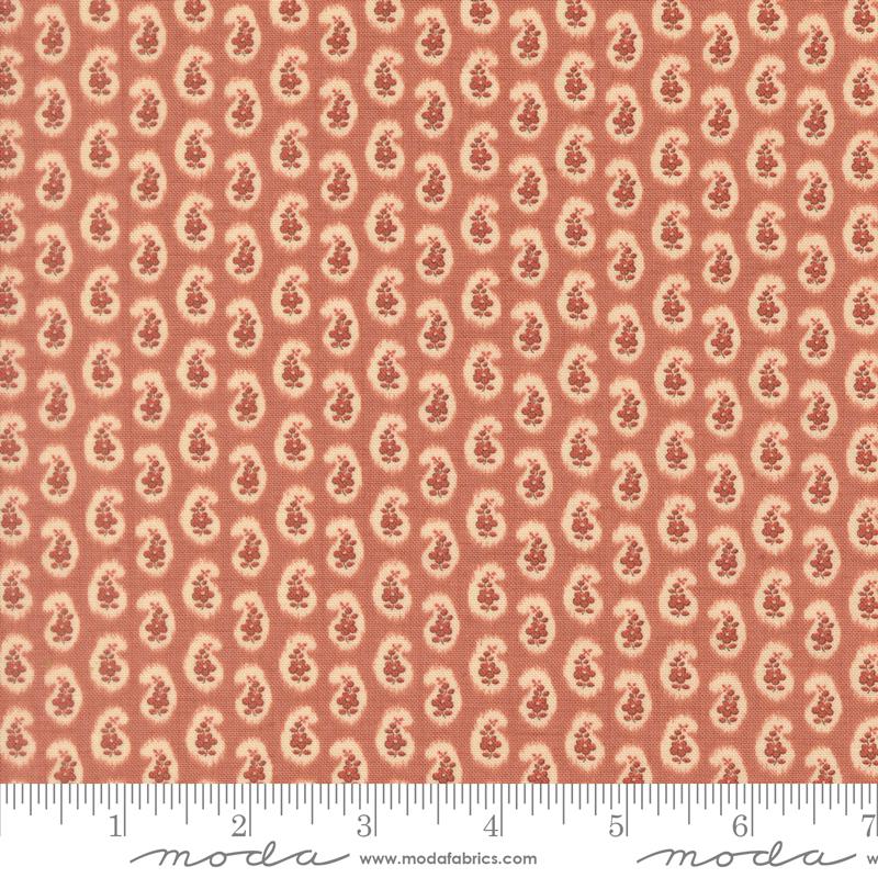 Le Jardin Rouge Clay 36157 12 Moda Half Yard