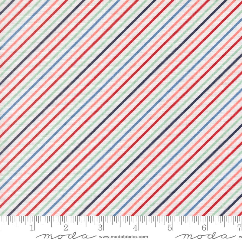 Midsummer Stripe 37737 11 Cloud Moda Half Yard