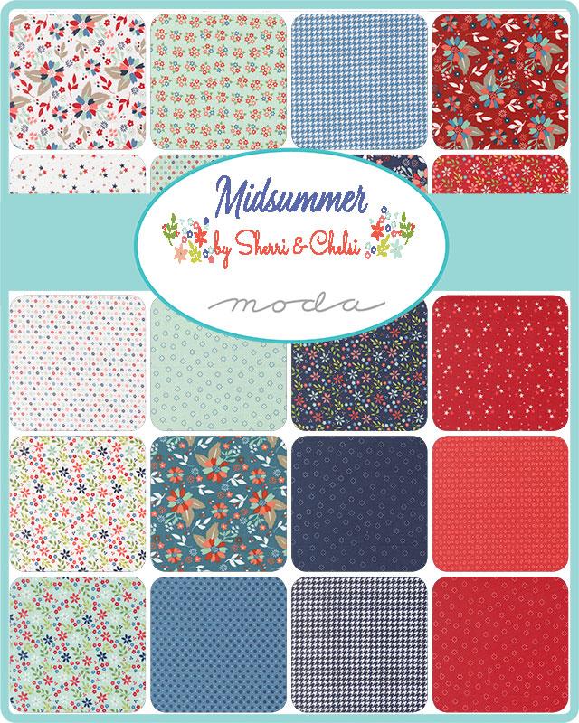 Midsummer Stripe 37737 11 Cloud Moda Half Yard