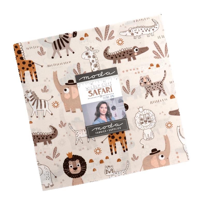 Wildly Cute Safari 10" Layer Cake 39080LC Elena Amo Moda