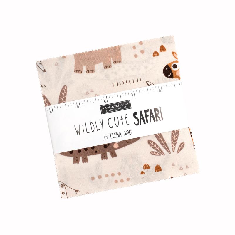 Wildly Cute Safari 5" Charm Pack 39080PP Elena Amo Moda