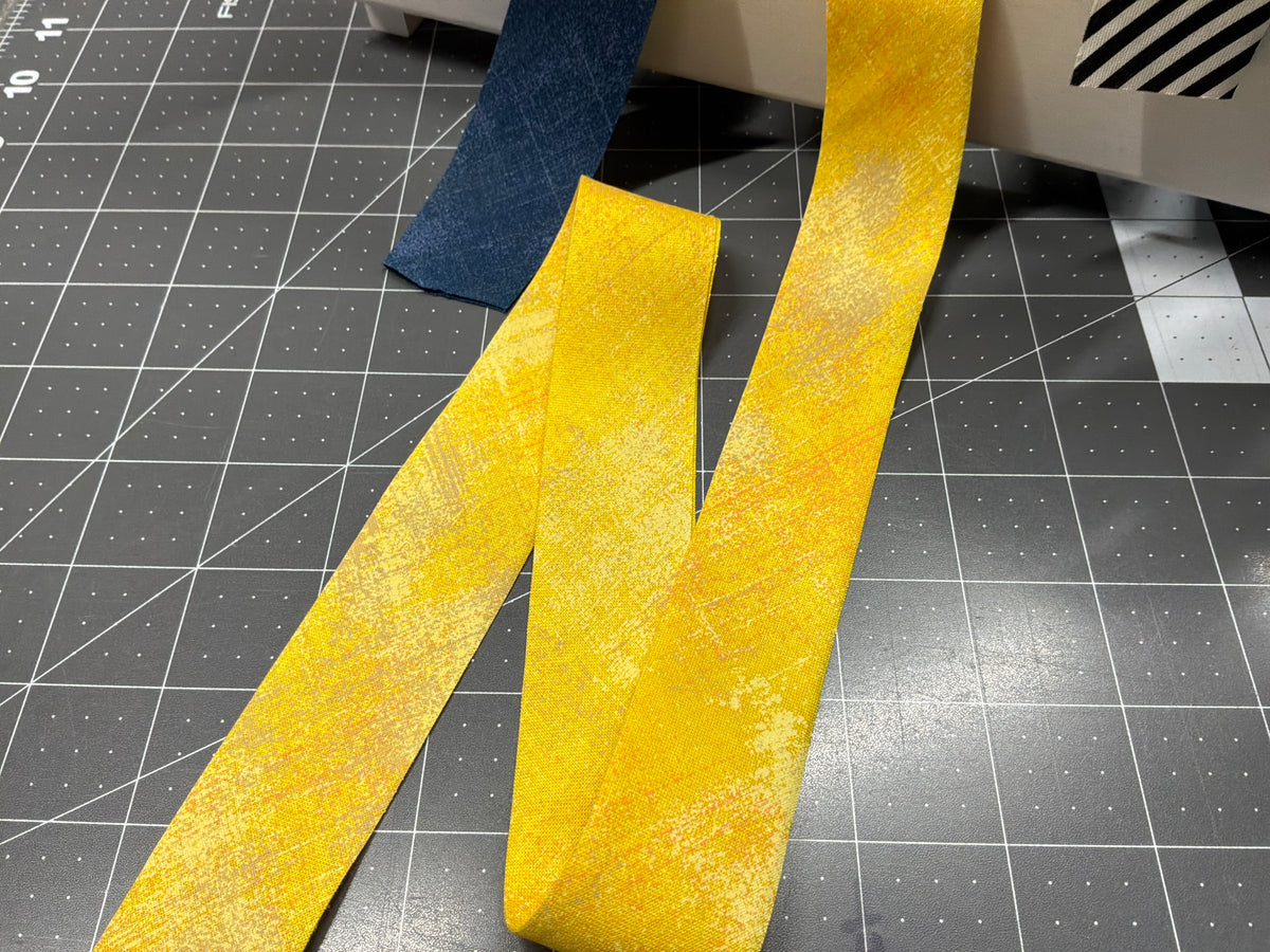 BIAS SUNFLOWER GRUNGE  MODA BIAS QB2 4307 by the YARD