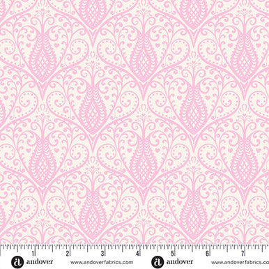 HEART NOUVEAU HEARTACHOKE SUGAR EYE CANDY QUILTS ANDOVER FABRICS A-1314-LE HALF YARD
