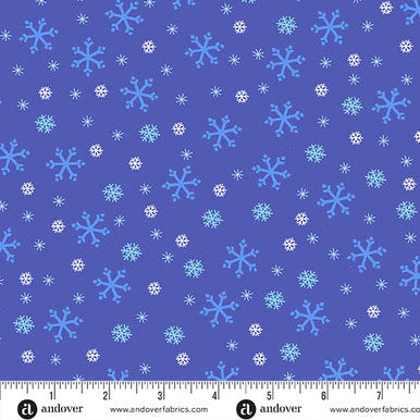 Snowflake A-1462-P Indigo Andover Half Yard