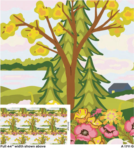 Camp Kitschy Lala A-1711-G Echo Summer Alison Glass Andover 15 Yard Bolt