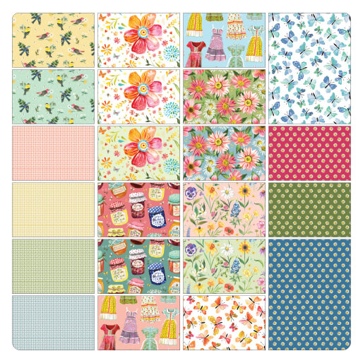 A Prairie Heart 10" Layer Cake Katie Daisy Benartex APH10PK