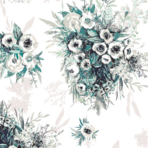 BUTTERCUPS STILL LIFE  AQUARELLE KATARINA ROCCELLA ART GALLERY FABRICS AQU-76759 HALF YARD