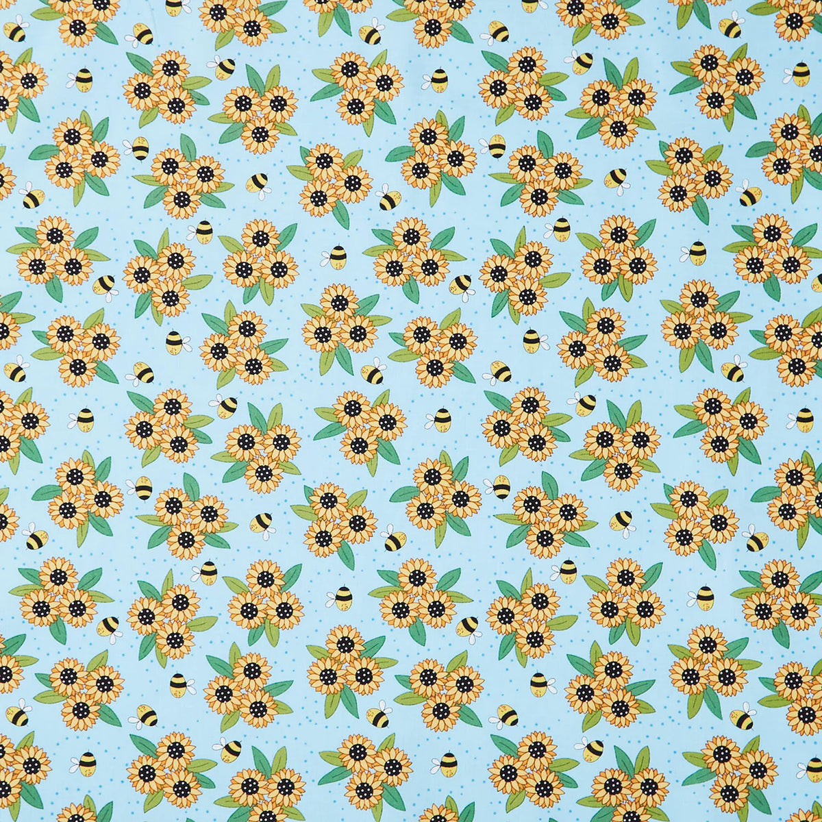 Sunny Honey A-1575-B Sunny Bouquet Blue Amy Latta Andover 11 Yard Bolt