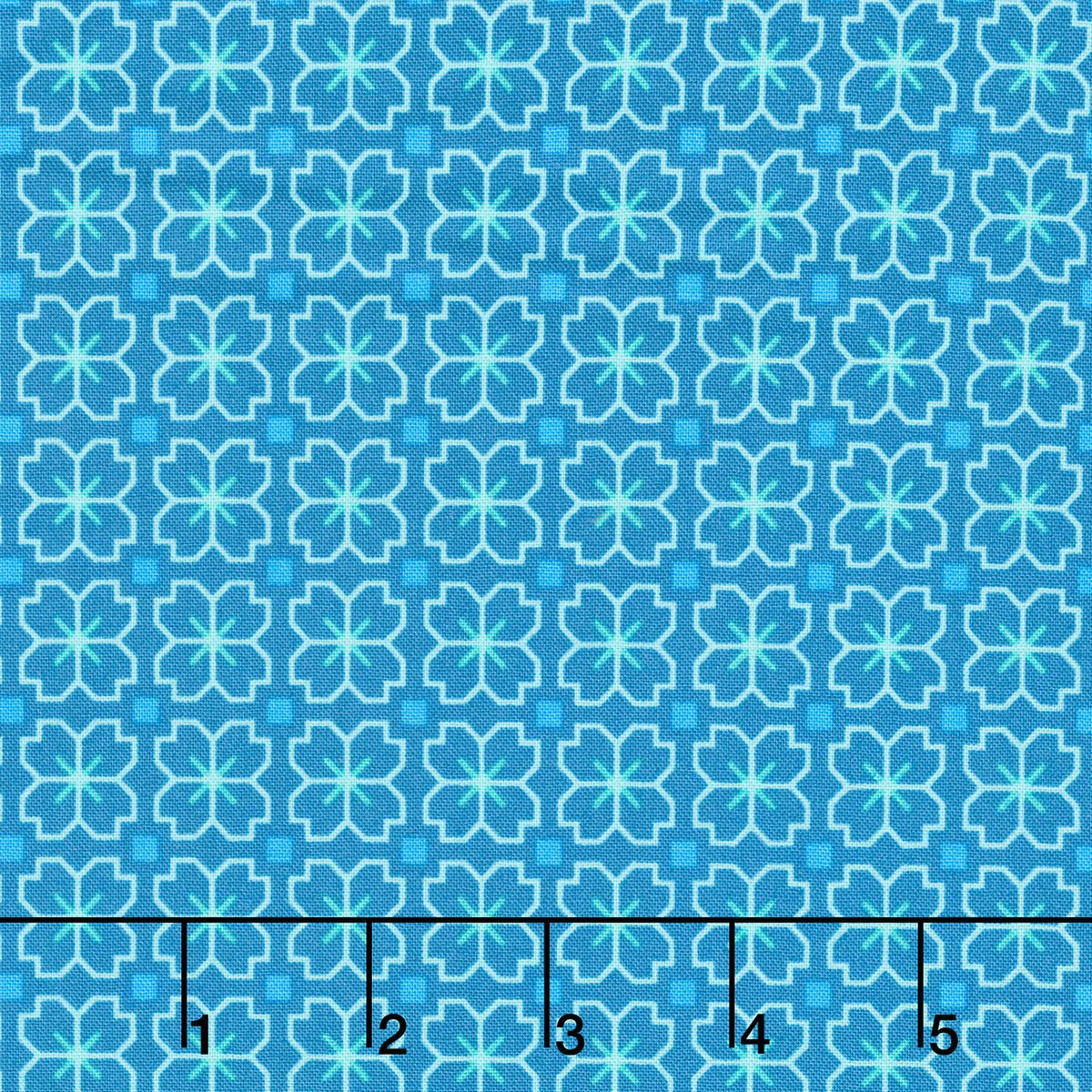 Color Pop Playground A-1696-T Pixel Petals Reef KP Creates Andover Half Yard