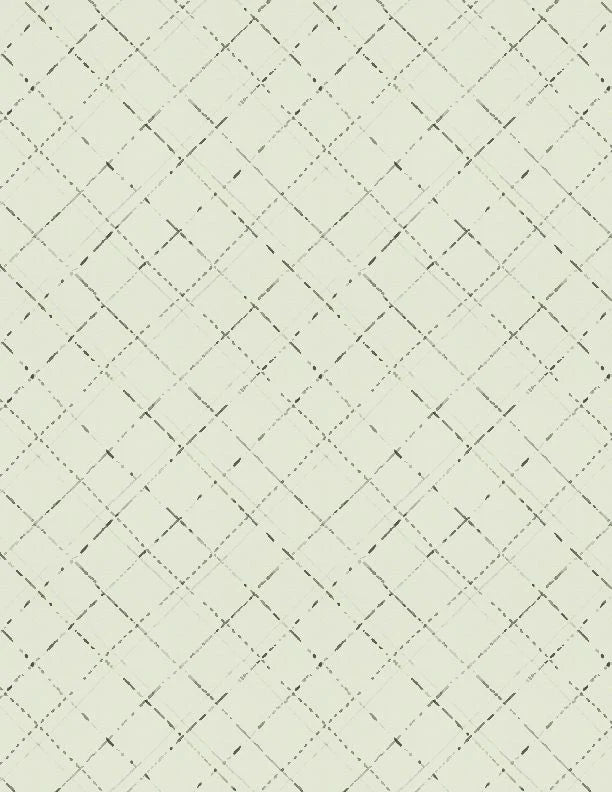 Au Naturel Green Diagonal Plaid Lisa Audit WP-17822 Wilmington Prints 15 Yard Bolt