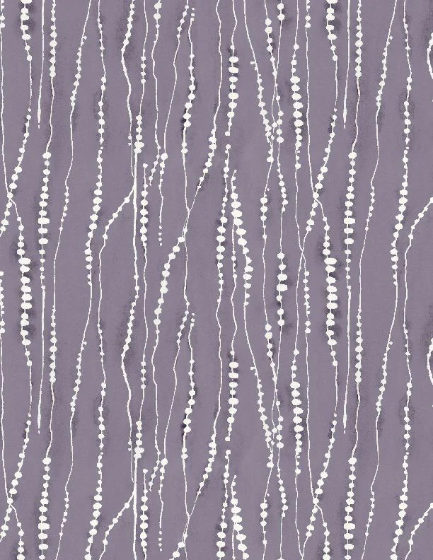 Au Naturel Purple Dotted Stripe Lisa Audit WP-17823 Wilmington Prints 15 Yard Bolt
