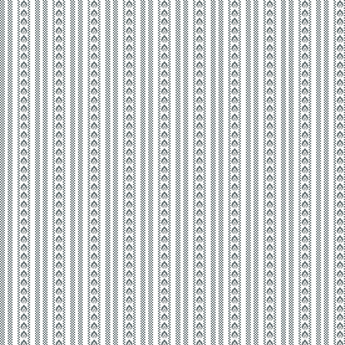 Bandana Medley 0613013B Bandana Ticking Gray Rockstar Sewing Benartex Half Yard