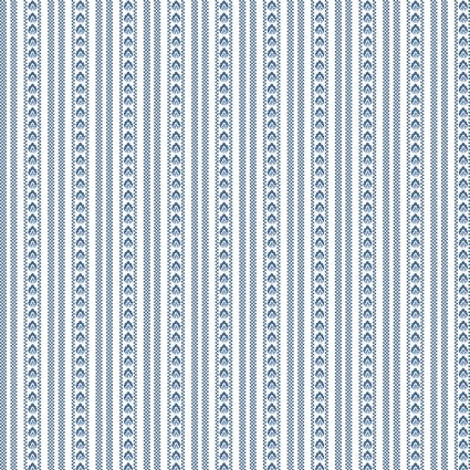 Bandana Medley 0613056B Bandana Ticking Navy Rockstar Sewing Benartex Half Yard