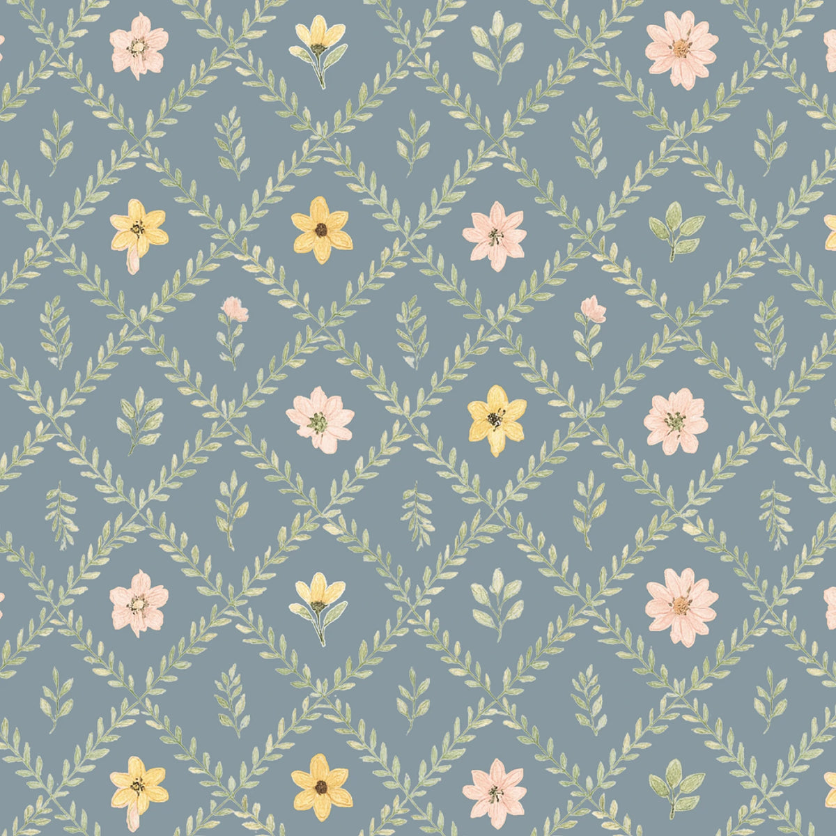 Wildwood Whimsy Wildflower Vines BQ3210-77 Juliah Tiedemann Blank Quilting Half Yard